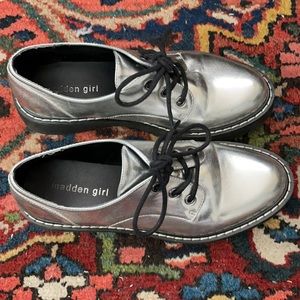 Silver Oxford Shoes